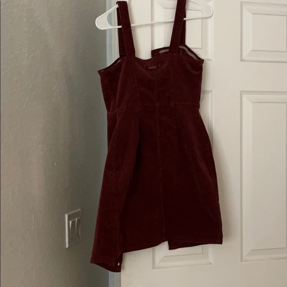 Billabong button up dress in burgundy size small - Picture 2 of 2